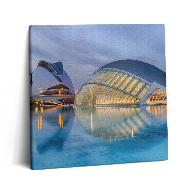 Tablou pe pânză canvas 60x60 Orașul Apusului de Soare