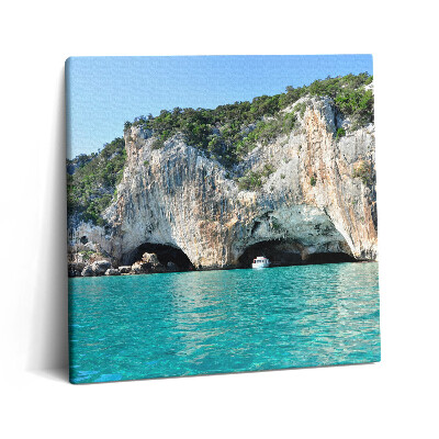 Tablou pe pânză canvas 60x60 Peșteră subacvatică