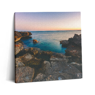 Tablou pe pânză canvas 60x60 Peisaj mediteranean