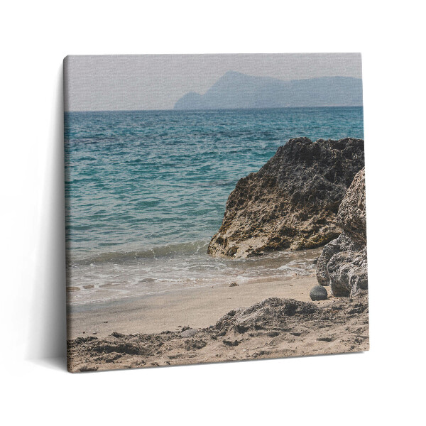 Tablou pe pânză canvas 60x60 Vedere asupra Mării Mediterane