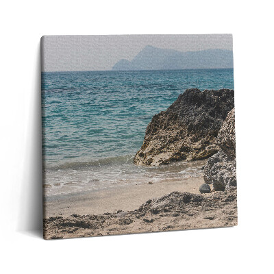 Tablou pe pânză canvas 60x60 Vedere asupra Mării Mediterane