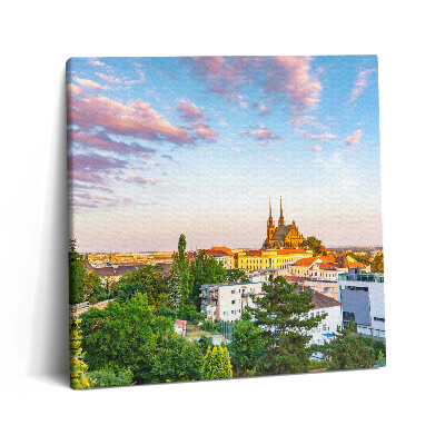 Tablou pe pânză canvas 60x60 Clădiri Brno Republica Cehă