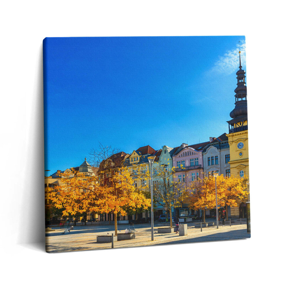 Tablou pe pânză canvas 60x60 Piața Masaryk și Primăria Veche
