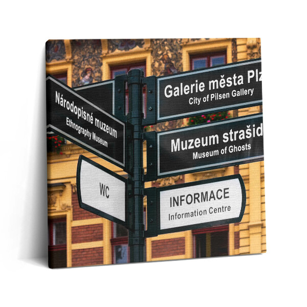 Tablou pe pânză canvas 60x60 Indicele Pilsen