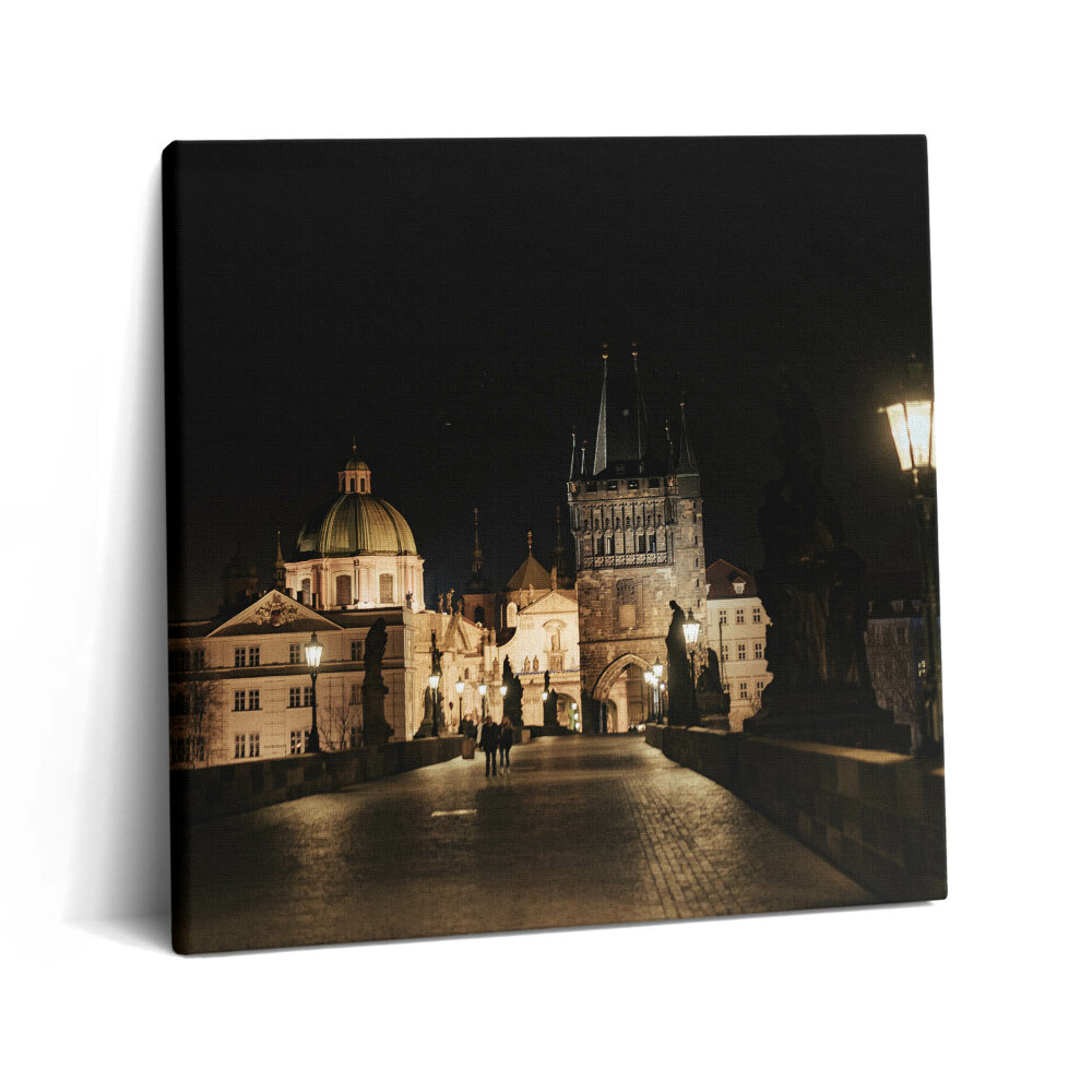 Tablou pe pânză canvas 60x60 Podul Carol din Praga