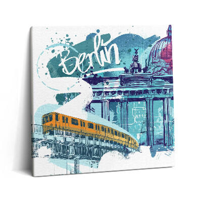 Tablou pe pânză canvas 60x60 Călătoriți prin Berlin