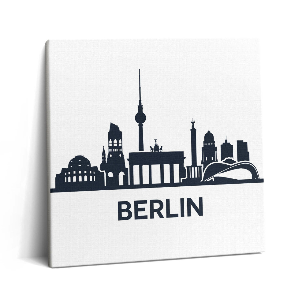 Tablou pe pânză canvas 60x60 Ilustrație a orașului Berlin