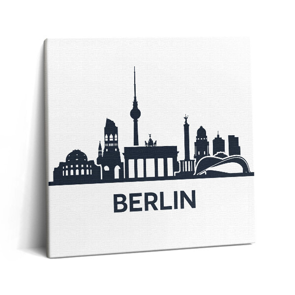 Tablou pe pânză canvas 60x60 Ilustrație a orașului Berlin