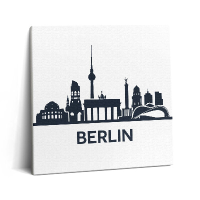 Tablou pe pânză canvas 60x60 Ilustrație a orașului Berlin