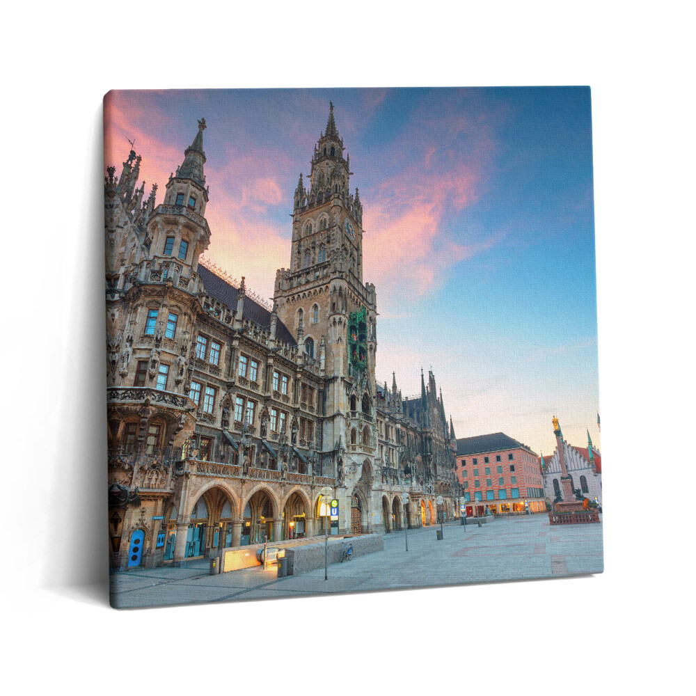 Tablou pe pânză canvas 60x60 Marienplatz în München