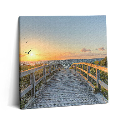 Tablou pe pânză canvas 60x60 Vacanțe la plajă în Germania