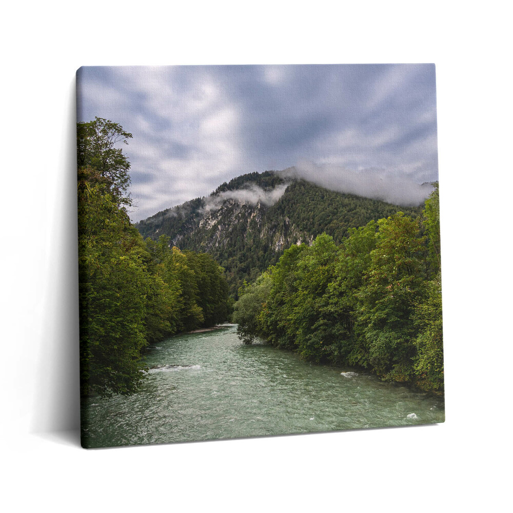 Tablou pe pânză canvas 60x60 Peisaj montan al Germaniei