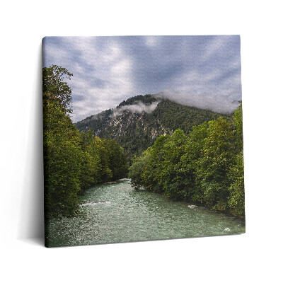 Tablou pe pânză canvas 60x60 Peisaj montan al Germaniei