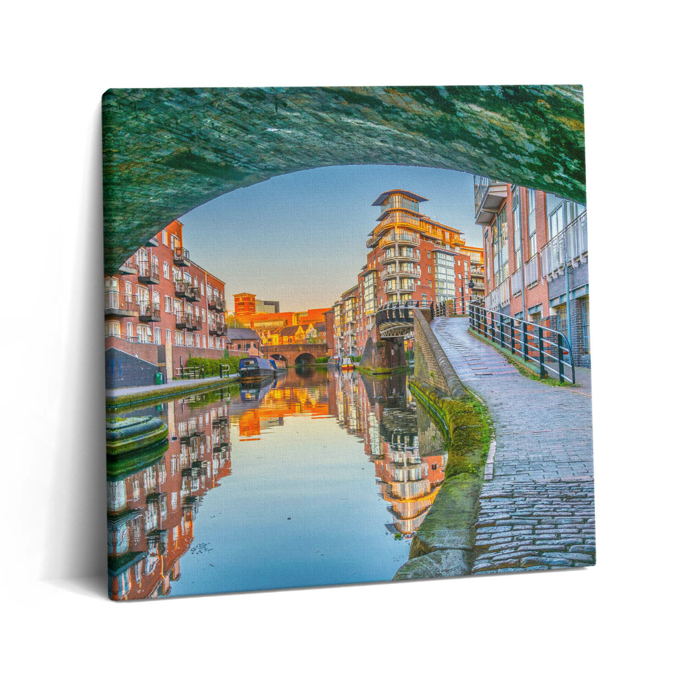 Tablou pe pânză canvas 60x60 Apus de soare în Birmingham, Anglia