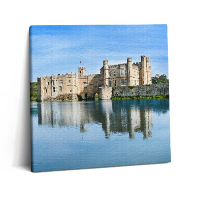 Tablou pe pânză canvas 60x60 Castelul Leeds din Anglia
