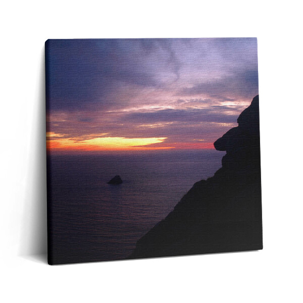 Tablou pe pânză canvas 60x60 Cap de piatră