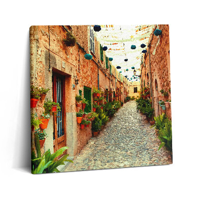 Tablou pe pânză canvas 60x60 O stradă din satul Valldemossa