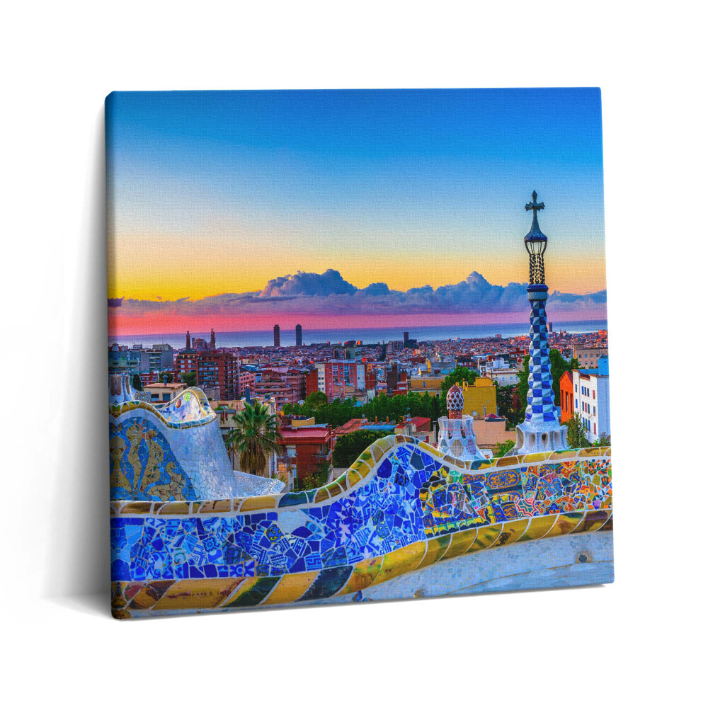 Tablou pe pânză canvas 60x60 Panoramă a orașului Spania