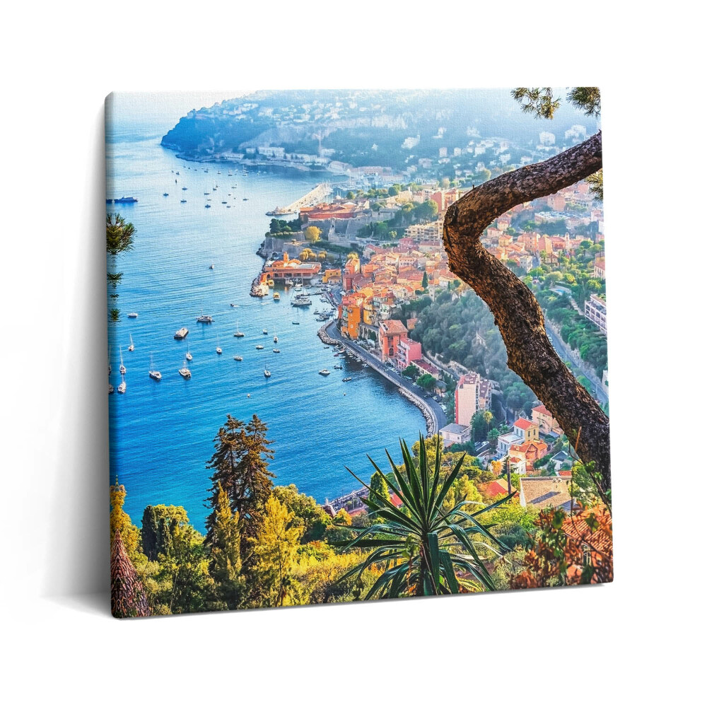 Tablou pe pânză canvas 60x60 Satul Villefranche-sur-Mer