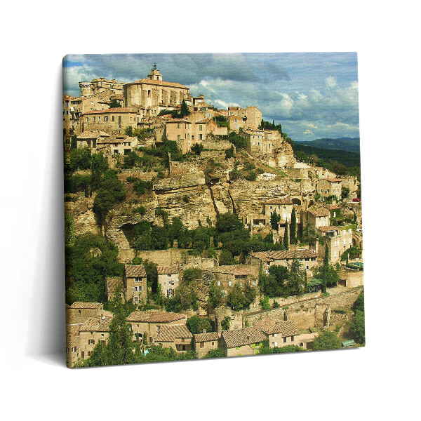 Tablou pe pânză canvas 60x60 Un castel în Provence, Franța