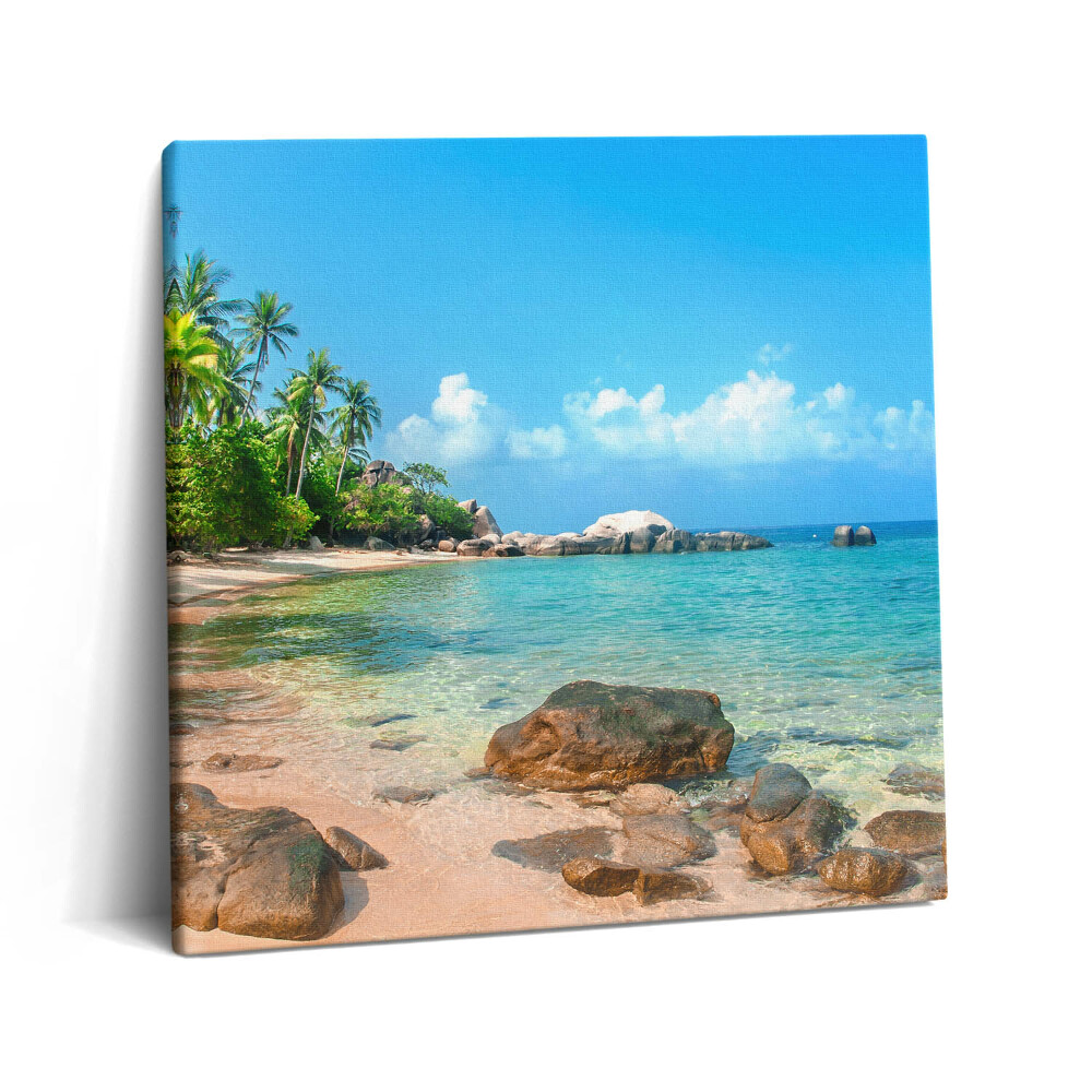 Tablou pe pânză canvas 60x60 Plajă frumoasă în Thailanda