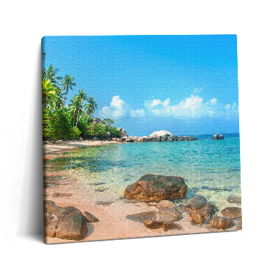 Tablou pe pânză canvas 60x60 Plajă frumoasă în Thailanda