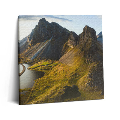 Tablou pe pânză canvas 60x60 Drum pitoresc din Islanda