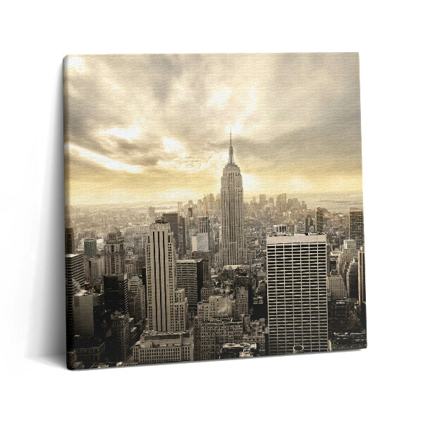 Tablou pe pânză canvas 60x60 Panoramă a clădirii Empire State