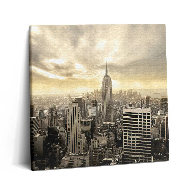 Tablou pe pânză canvas 60x60 Panoramă a clădirii Empire State