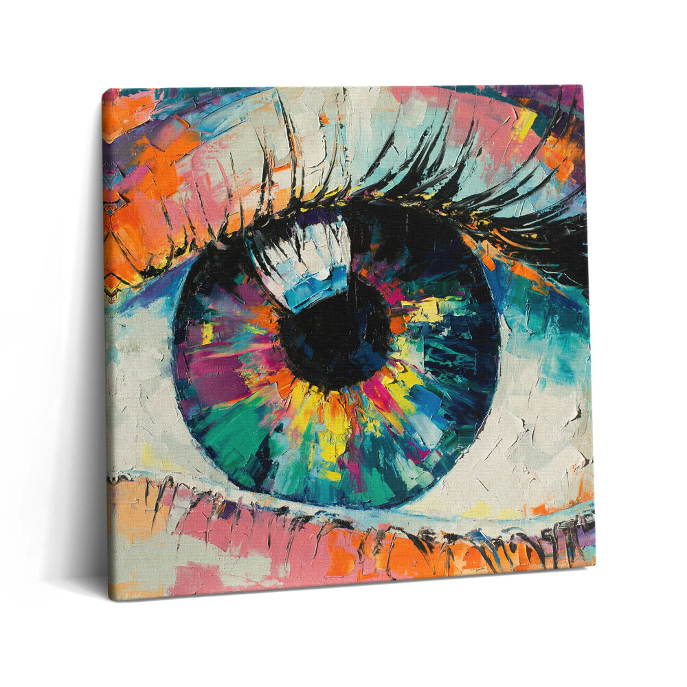 Tablou pe pânză canvas 60x60 Pupila ochiului uman