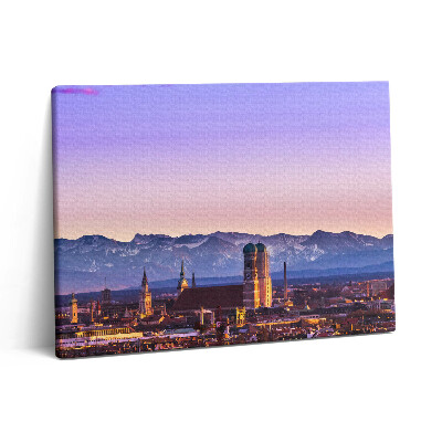 Pictură pe pânză 80x60 Alpii germani din München