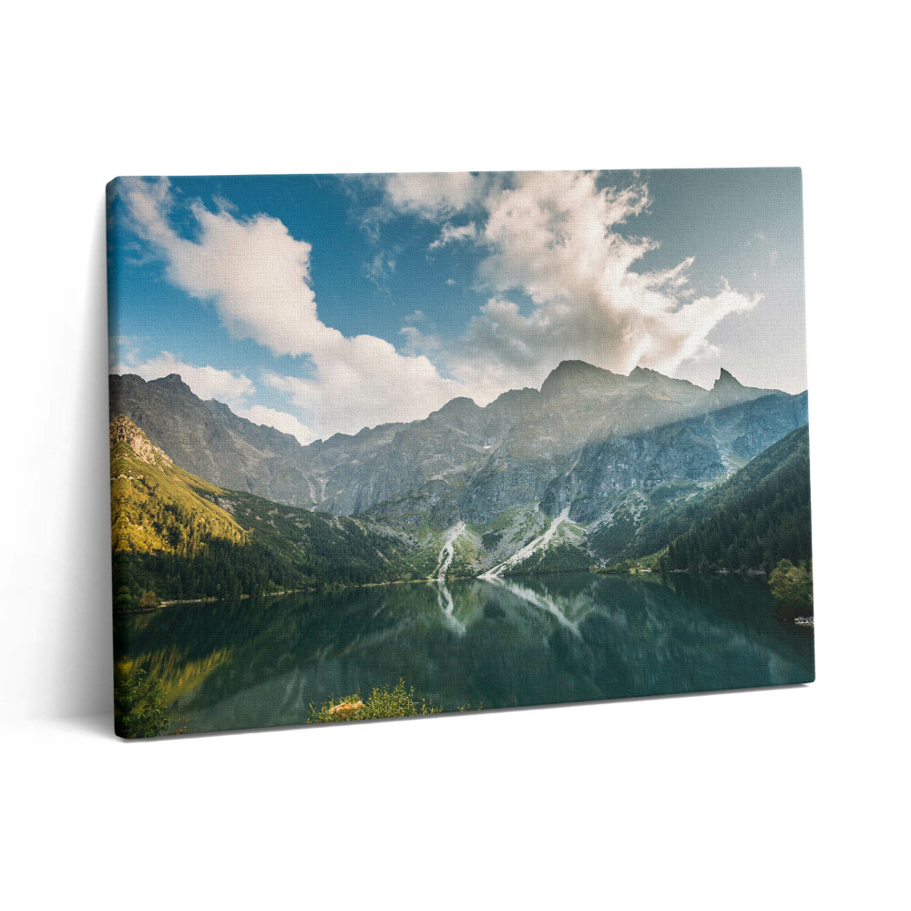 Pictură pe pânză 80x60 Peisaj montan natural