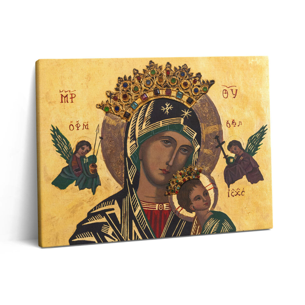 Pictură pe pânză 80x60 Doamna Noastră a Ajutorului Perpetuu
