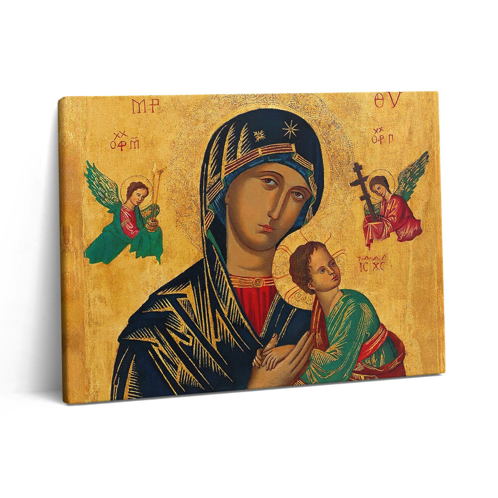 Pictură pe pânză 80x60 Doamna Noastră a Ajutorului Perpetuu