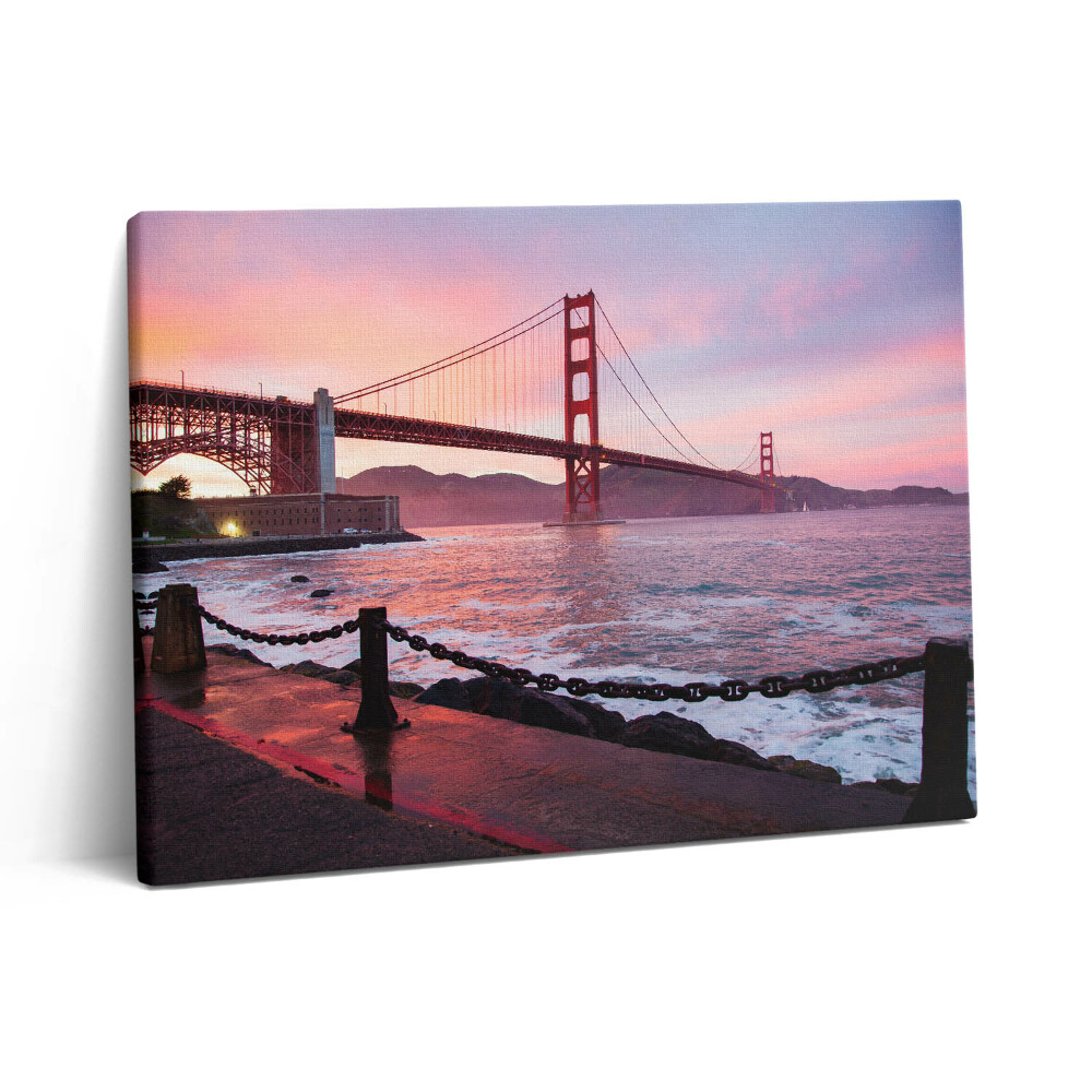 Pictură pe pânză 80x60 Vedere a podului Golden Gate