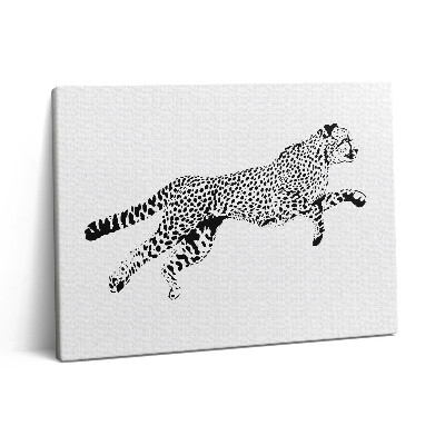 Pictură pe pânză 80x60 Siluetă de panteră