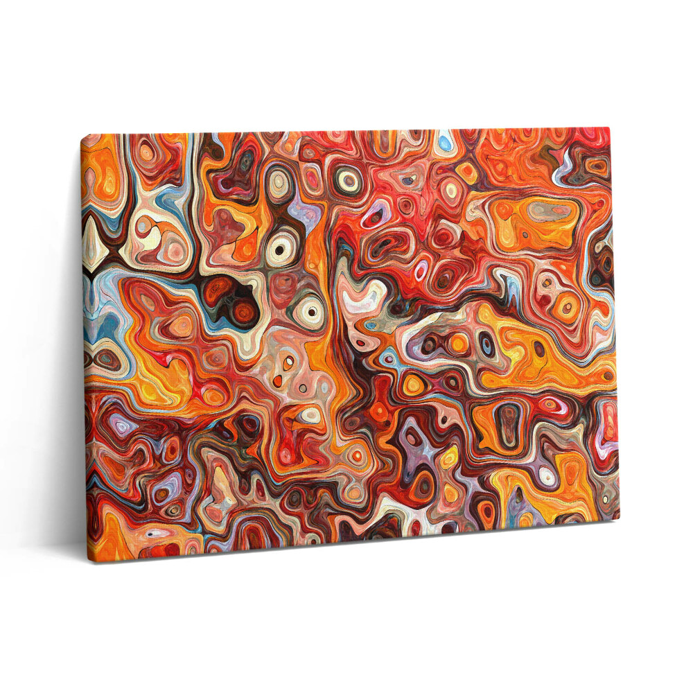 Pictură pe pânză 80x60 Haos abstract - improvizație extraordinară