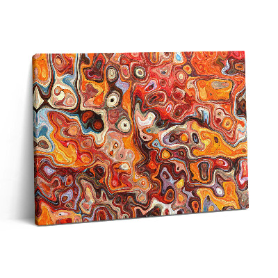 Pictură pe pânză 80x60 Haos abstract - improvizație extraordinară