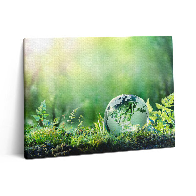 Pictură pe pânză 80x60 Glob pe iarbă