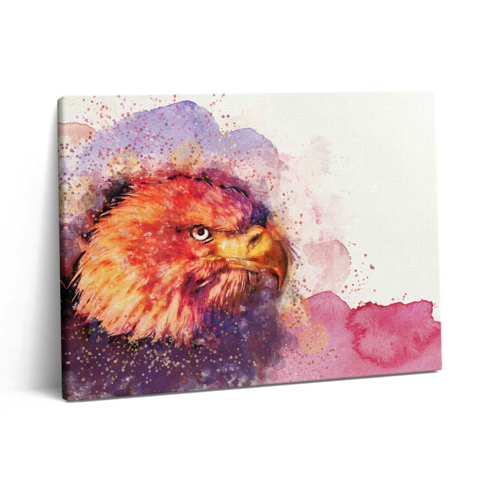 Pictură pe pânză 80x60 Acuarelă pasăre vultur