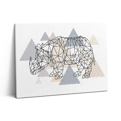 Pictură pe pânză 80x60 Model geometric