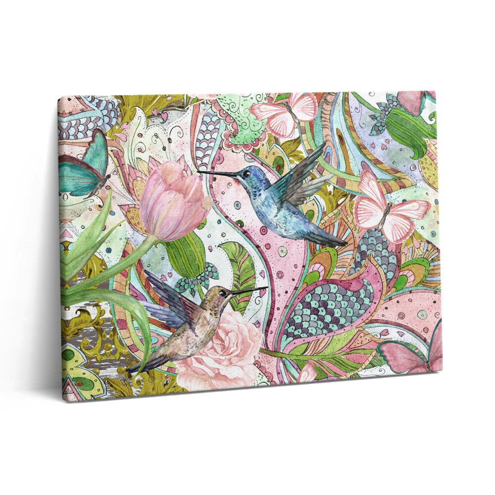 Pictură pe pânză 80x60 Decorațiuni florale