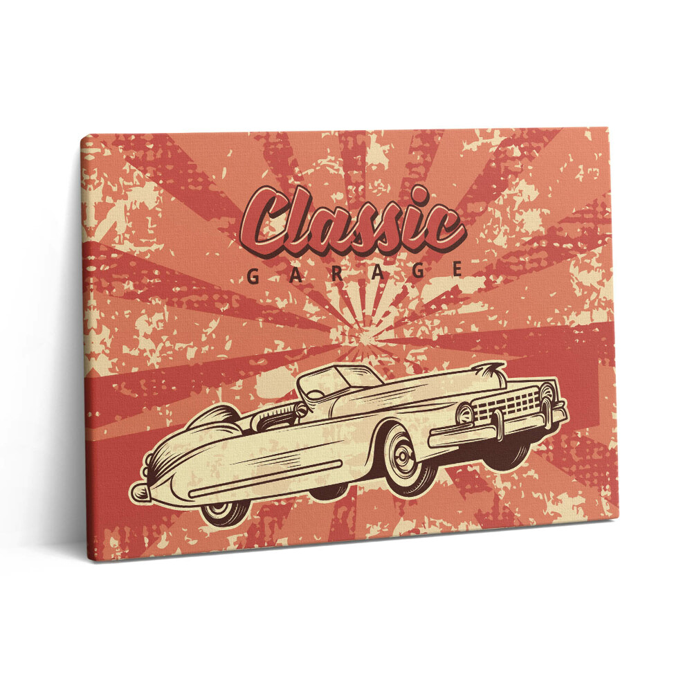Pictură pe pânză 80x60 Mașină retro de epocă grunge