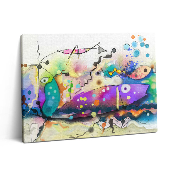 Pictură pe pânză 80x60 Imagine cu pești în mare