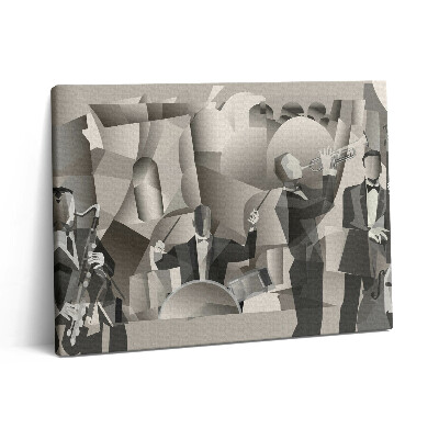 Pictură pe pânză 80x60 O orchestră de forme geometrice