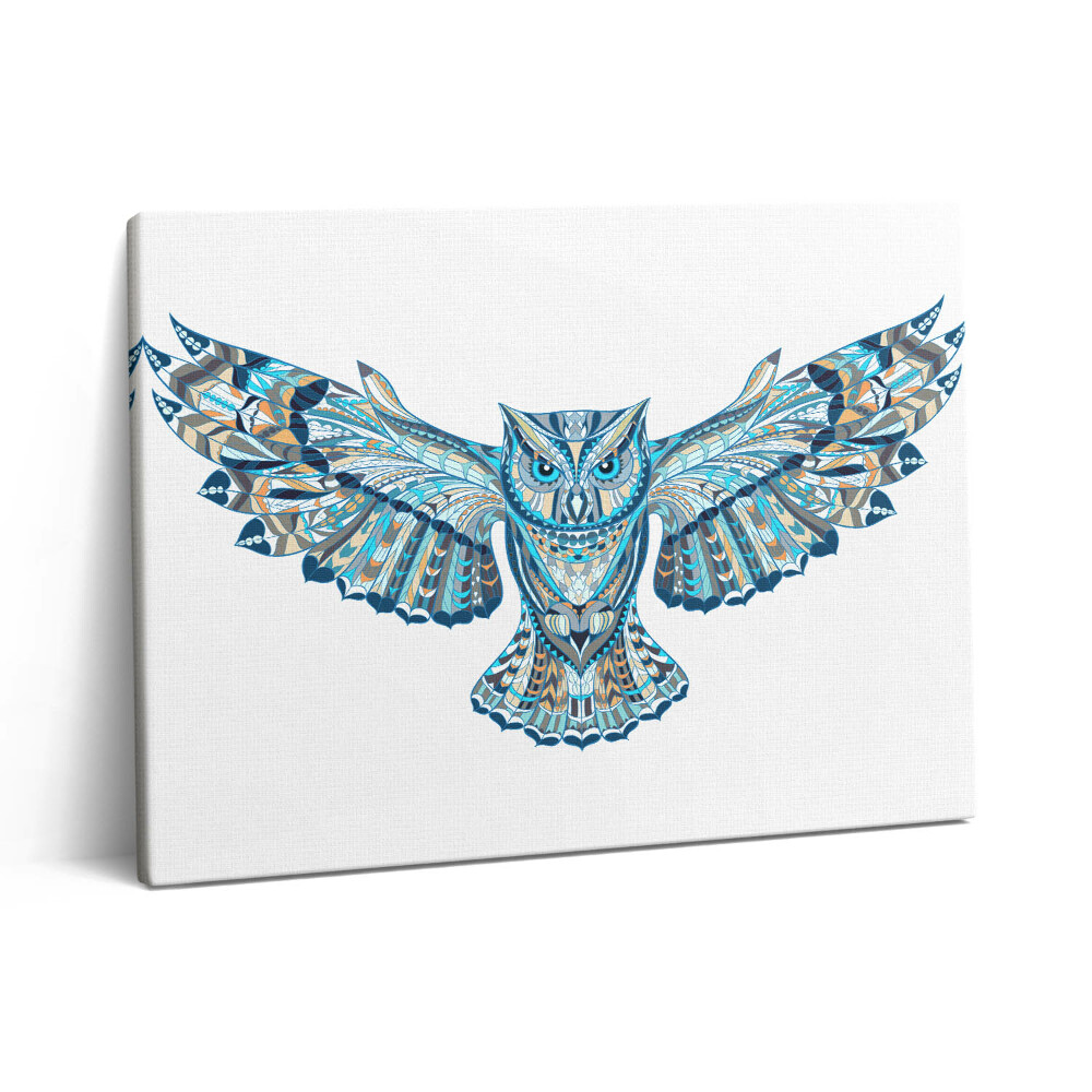 Pictură pe pânză 80x60 Bufniță în zbor