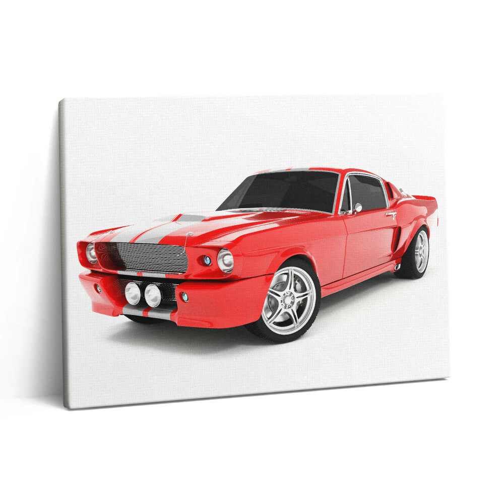Pictură pe pânză 80x60 Mașină sport roșie
