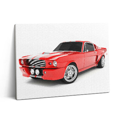Pictură pe pânză 80x60 Mașină sport roșie