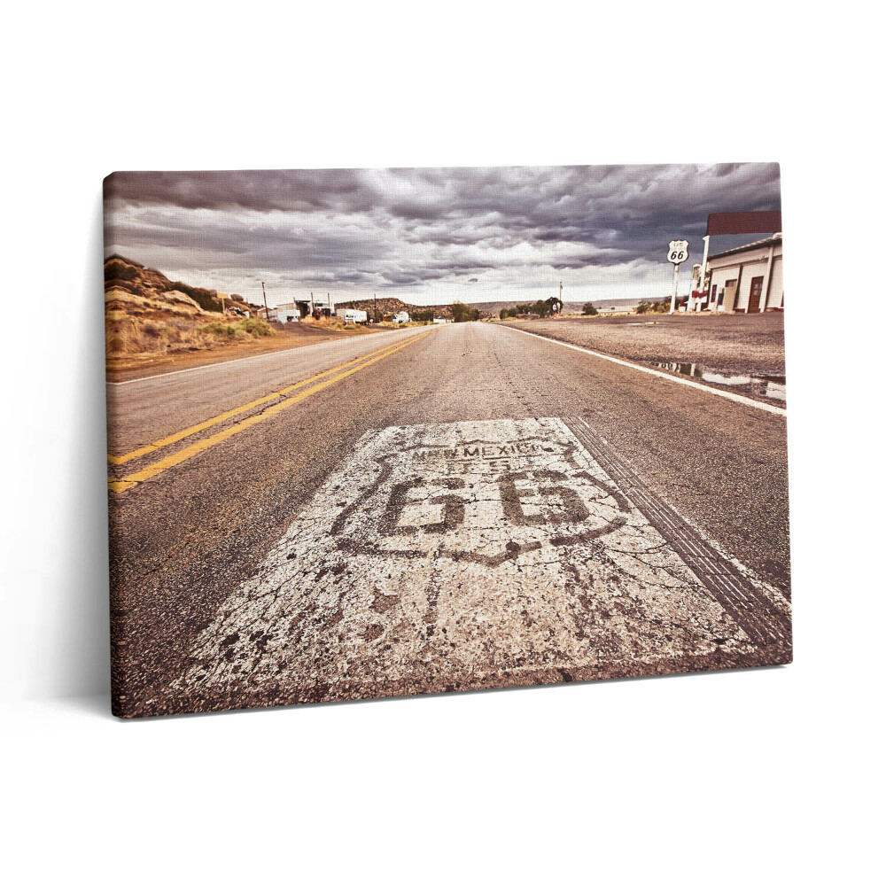 Pictură pe pânză 80x60 Ruta SUA 66