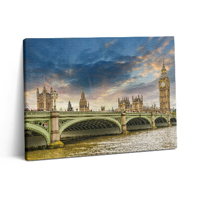 Pictură pe pânză 80x60 Peisajul arhitectural al Londrei